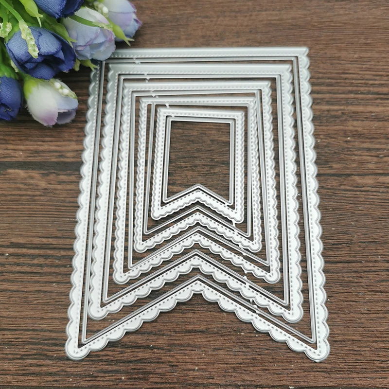 10 Layer label frame card Cutting Dies Stencils For DIY Scrapbooking Decorative Embossing Handcraft Die Cutting Template