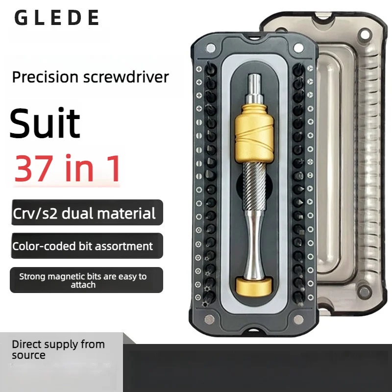 

GLEDE 37 in 1 Precision Screwdriver Set Magnetic Repair Tool Kit for Phone Laptop Tablet Glasses Electronics Disassembly Tool Se