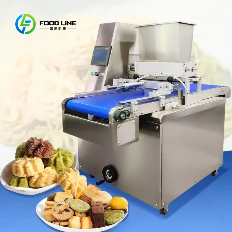 Custom Stainless Steel Biscuit Cookie Making Machine Automatic Fortune Cookie Machine Multi‑Shape Cookie Maker for Bakery Food
