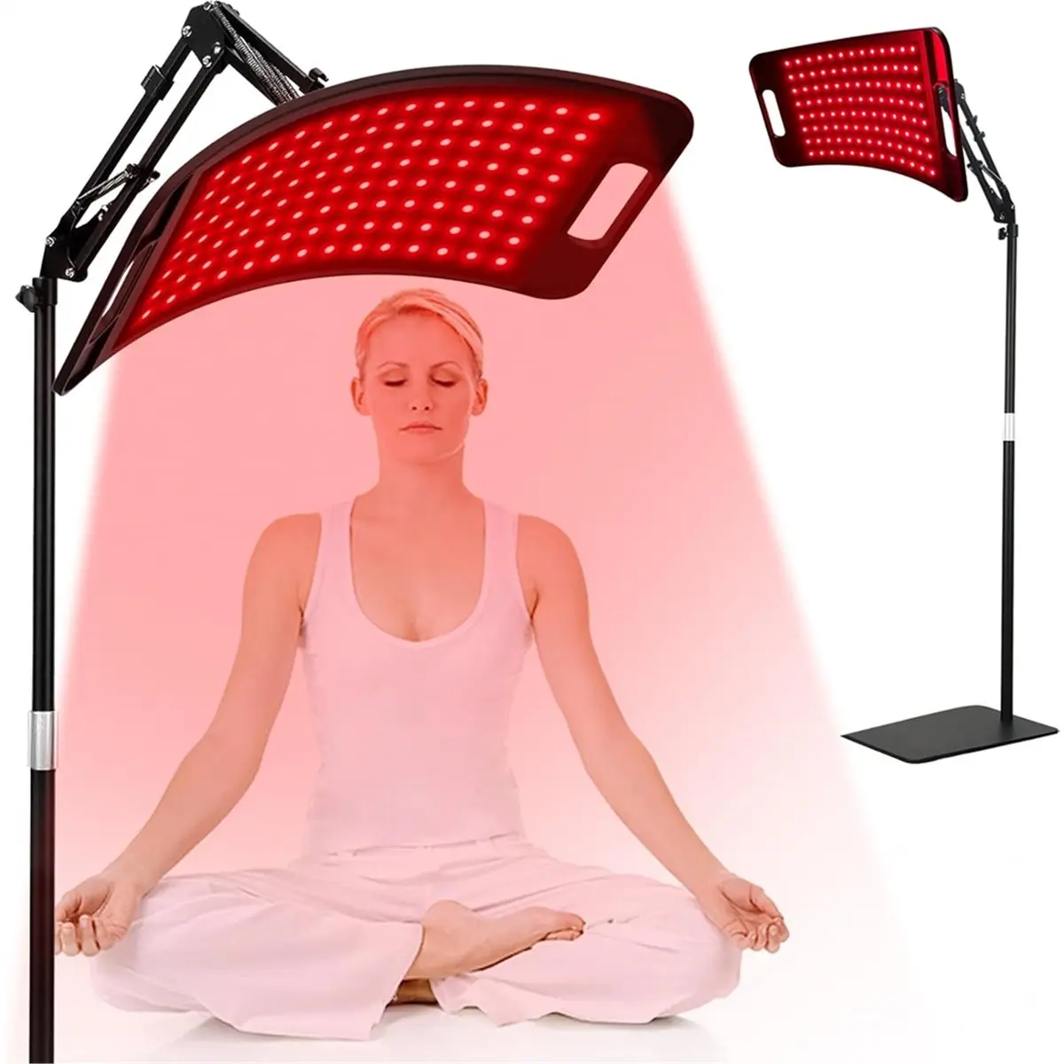 AA19 Red Light Therapy for Body: Red Light Therapy Lamp for Face Infrared Light Therapy Pad with Stand Led 660nm US Plug
