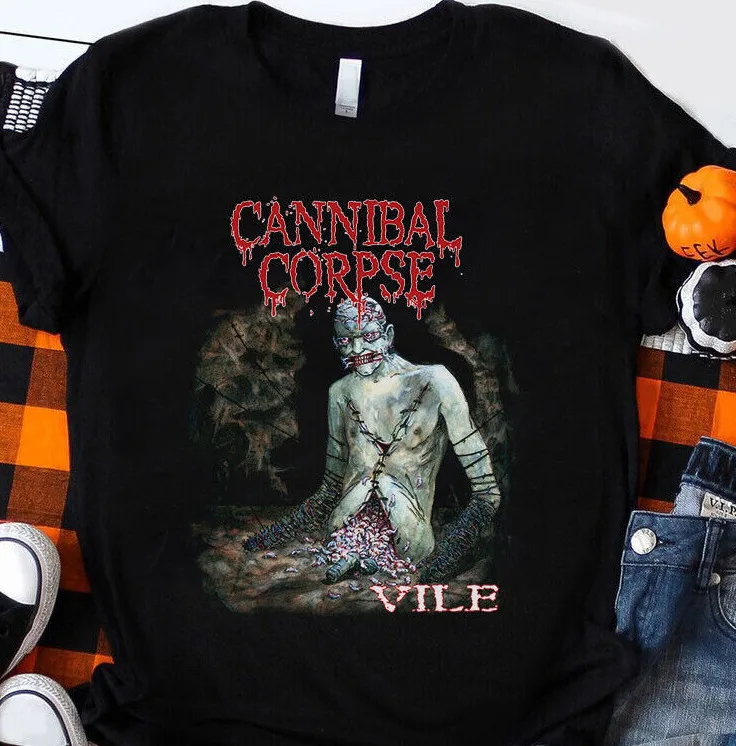 

Vintage Cannibal Corpse Vile T-Shirt Short Sleeve S-5Xl