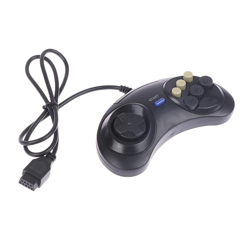 Manette de jeu filaire classique à 6 boutons, 1 pièce, contrôleur pour SEGA MD2 PC discreMega Drive, accessoires de jeu