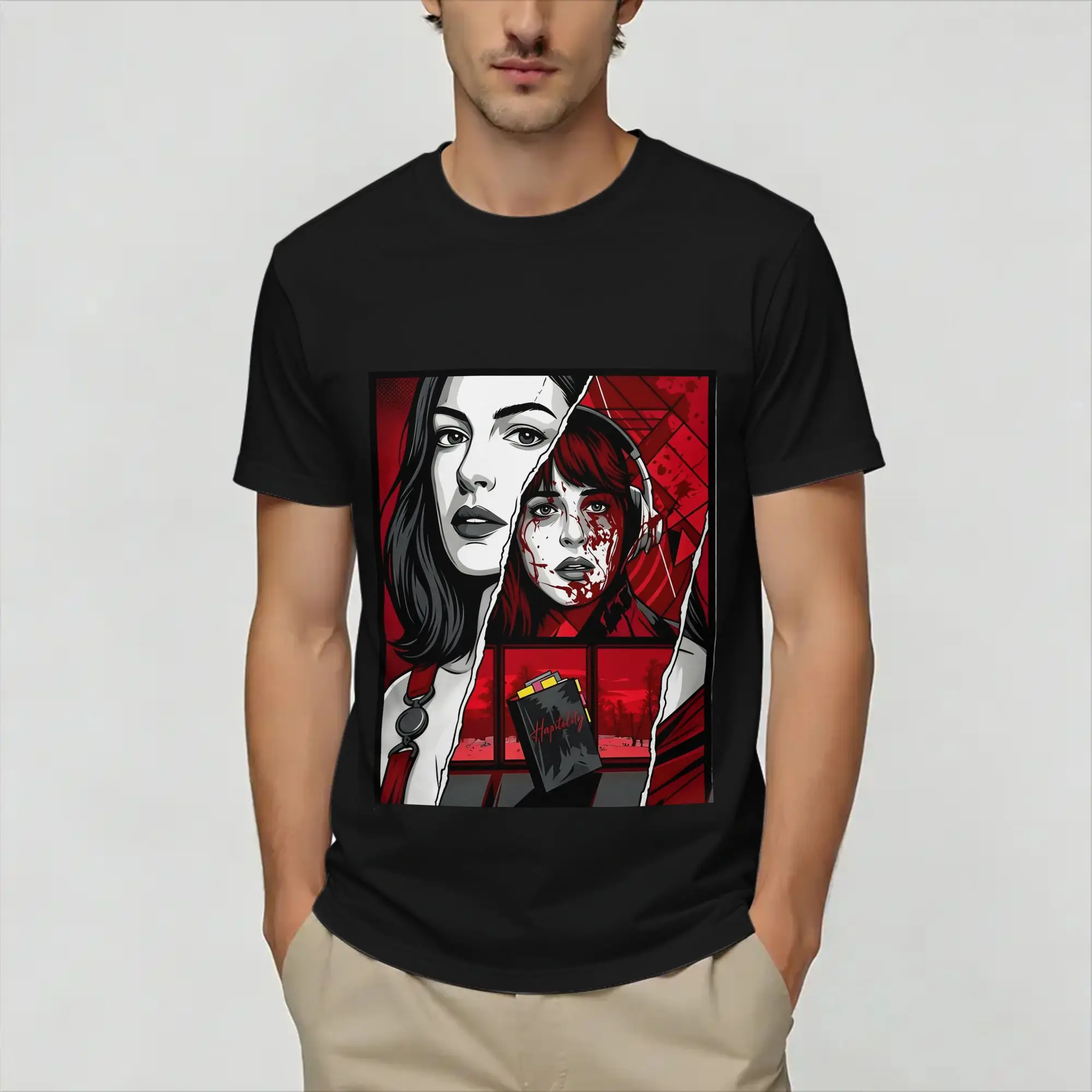 Veritys T Shirts Men's  Cotton Vintage T-Shirts Crewneck  Tees Short Sleeve Tops Graphic Printed