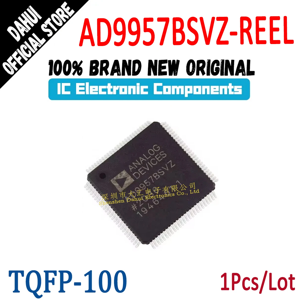

AD9957BSVZ-REEL AD9957BS AD9957 TQFP-100 Digital frequency synthesizer chip IC new original