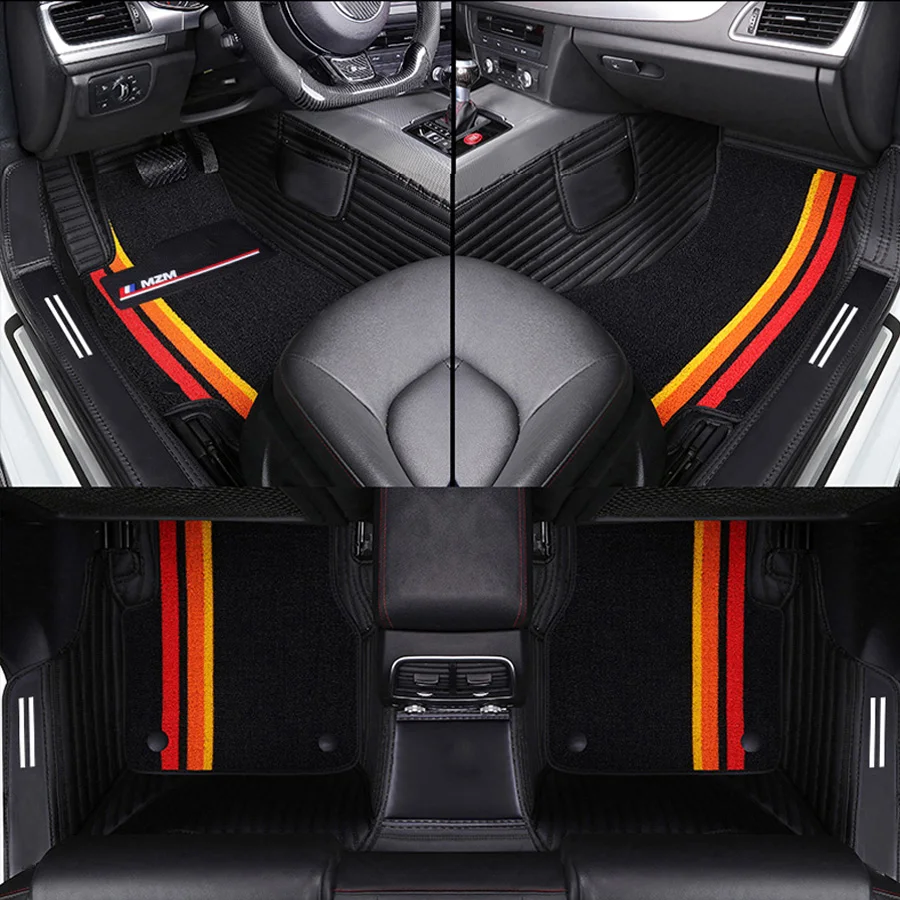 Right hand drive Car Special Floor Mats For Most Car Models Full Carpet Set Artificial Leather Protection Interior Accessories
