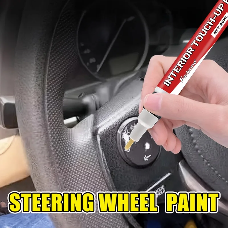 Car Key Paint Pen, Interior Scratch Repair, Plastic Paint Peel off Fix, Paint Pen, Suitable for Buttons, Dashboard, Sofa Seats