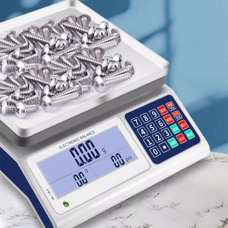Digital Counting Scale 0.01g Precision with RS232 Optional Industrial Counting Scale 0.1G 10KG