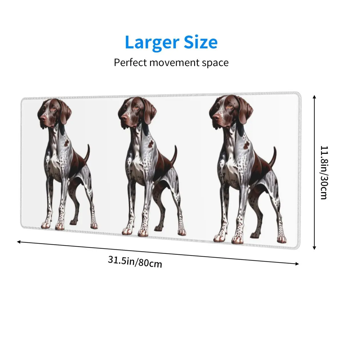 Large Mouse Pad German Shorthaired Pointer Dog Bone And Paw Gamer PC Laptop Mats Keyboard Carpet Computer Gaming Desk Mat