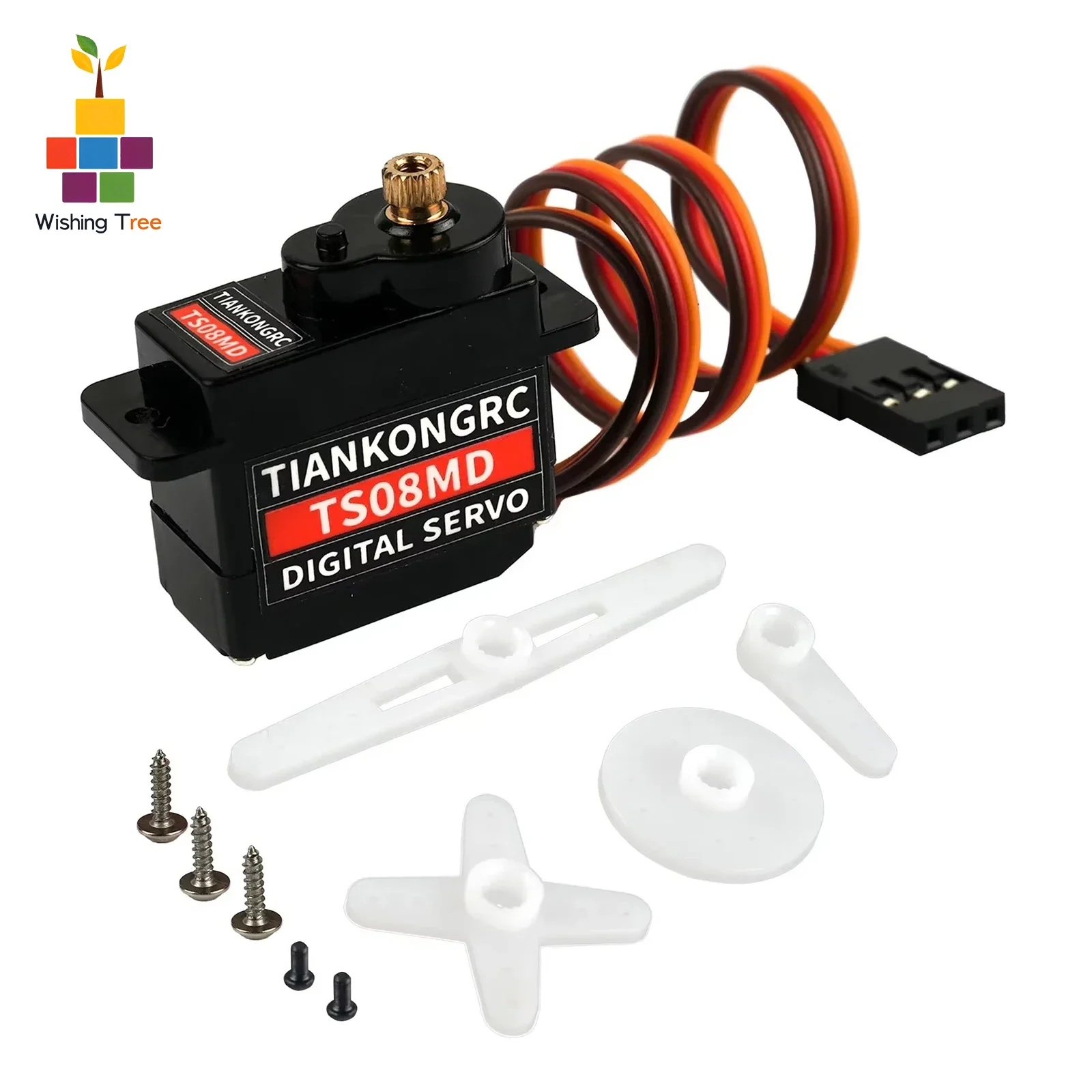 TS08MD Micro 12 g digitale servo metalen tandwiel 360 °   Rotatie voor RC helikopter vliegtuig auto's boot robotmodel