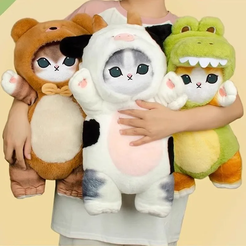 30/50cm Mofusand Kawaii Cos Cat Kawaii Animal Plushies Cosplay Animals Dinosaur Cow Bear Cute Plush Doll SurpriseGift Toy