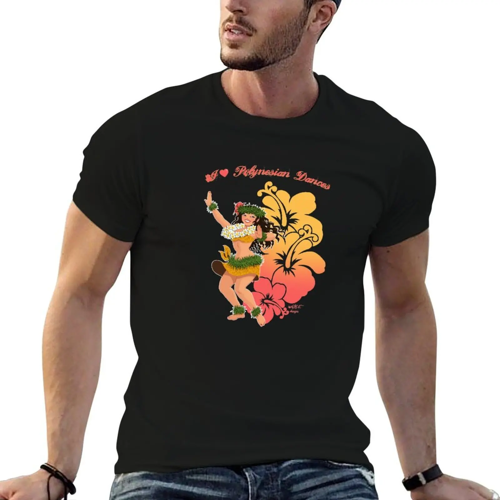Polynesian dancer T-Shirt tops new edition oversized t shirts for men