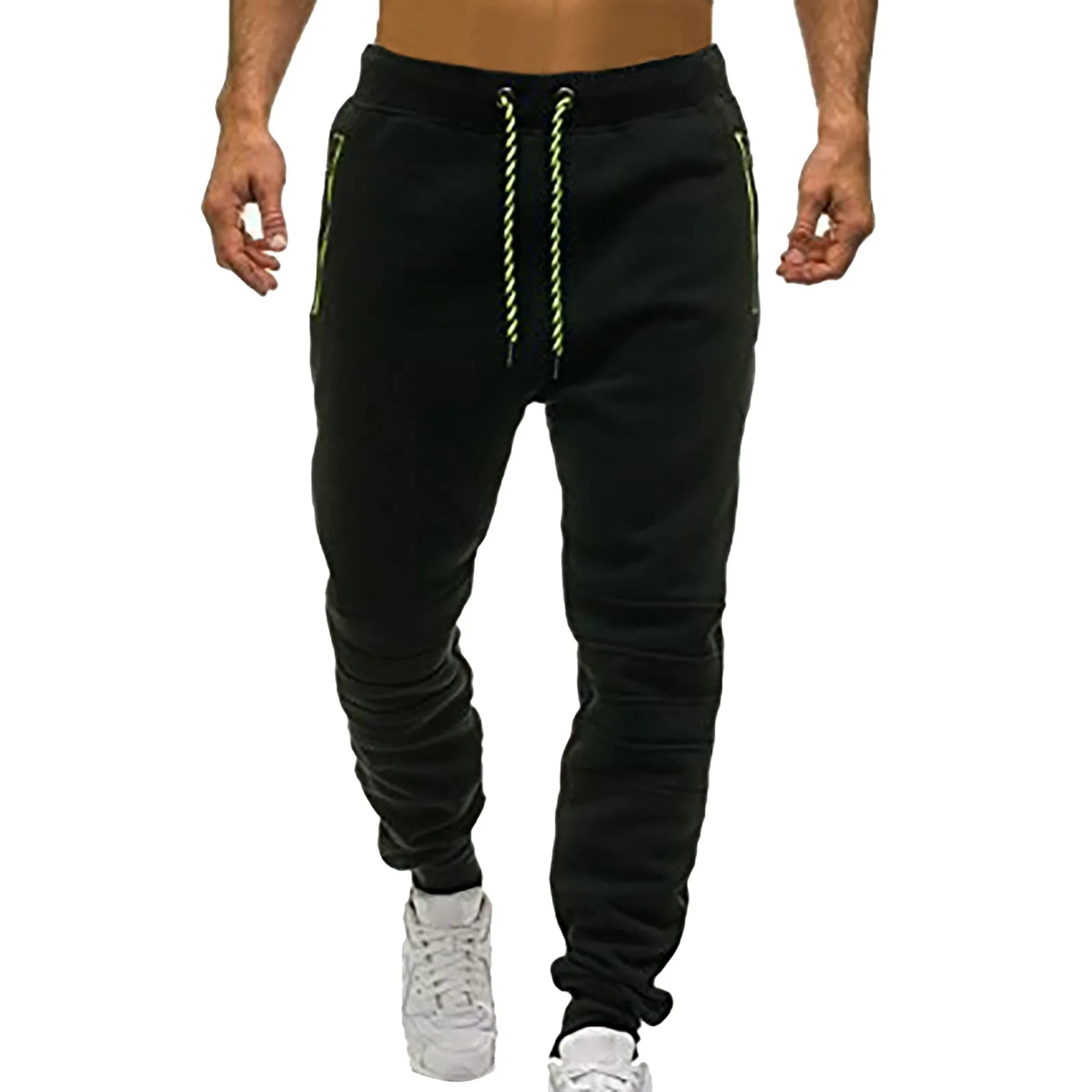 Autumn Winter Men's Casual Trousers Men Solid Color Long Pants Sports Sweatpants Trousers Slim Jogger Oversized Men's Pants