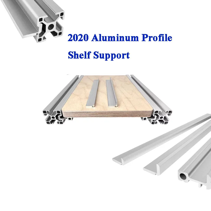 4/8PCS 2020 Aluminum Profile Shelf Support Slot Invisible Shelf Bracket for Panel Fixing EU Standard Aluminum Frame Board Holder