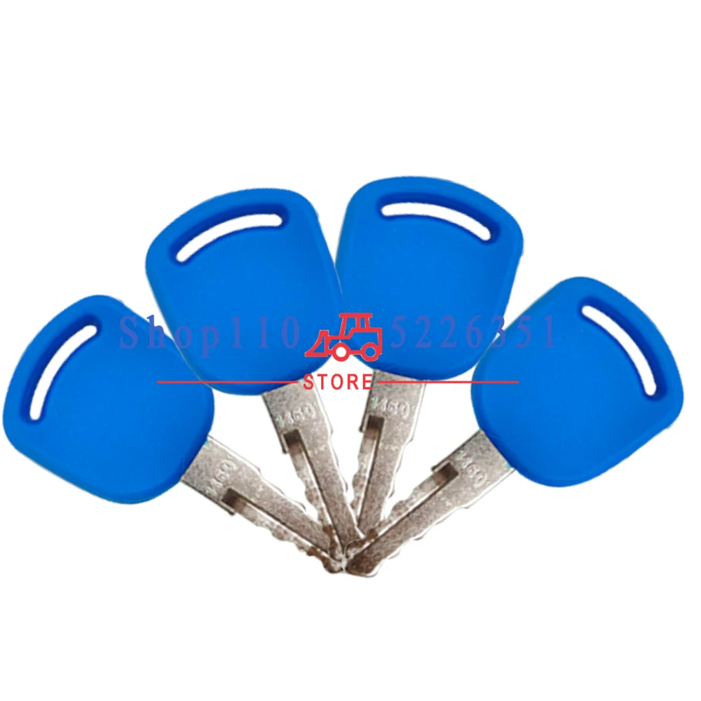 50PCS 14601 Ignition Keys 82030143 82003267 Keys For Case New Holland Excavator Tractors,Red and Blue