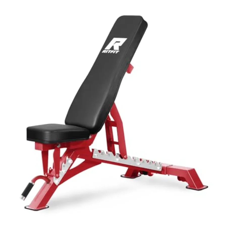 

Adjustable Weight Bench with Multiple Back Positions for Full Body Workouts Incline Decline and Flat Settings for Home Gym Stre