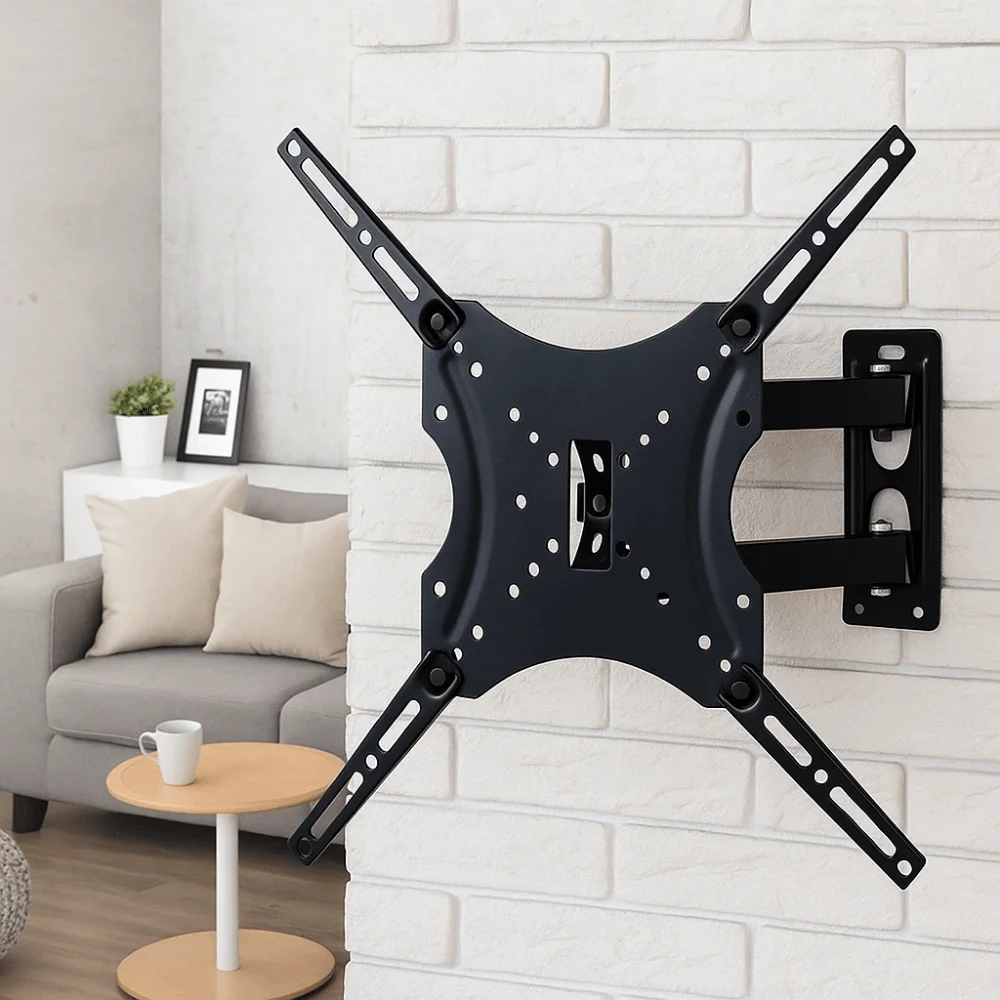 Kantelarm-TV-Monitorhalterung, schwenkbar, neigbar, drehbar, verstellbare LCD-LED-Monitorhalterung, robust, ausziehbarer Arm – Detail 5