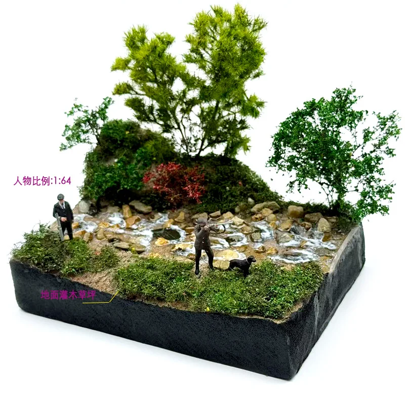 محاكاة الأرض شجيرة الحديقة نموذج أطقم بناء جدار العشب العنقودية اللبلاب المواد ديوراما التبعي #5