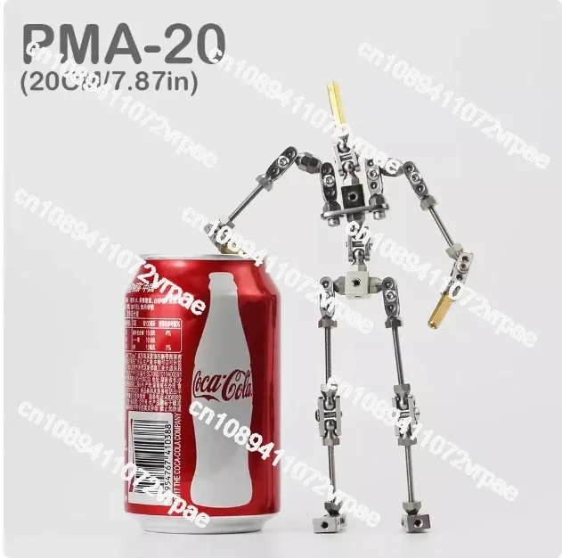 PMA-20  20cm Upgraded Ready-to-assemble  high quality stainless steel animation armature puppet for Stop Motion Character