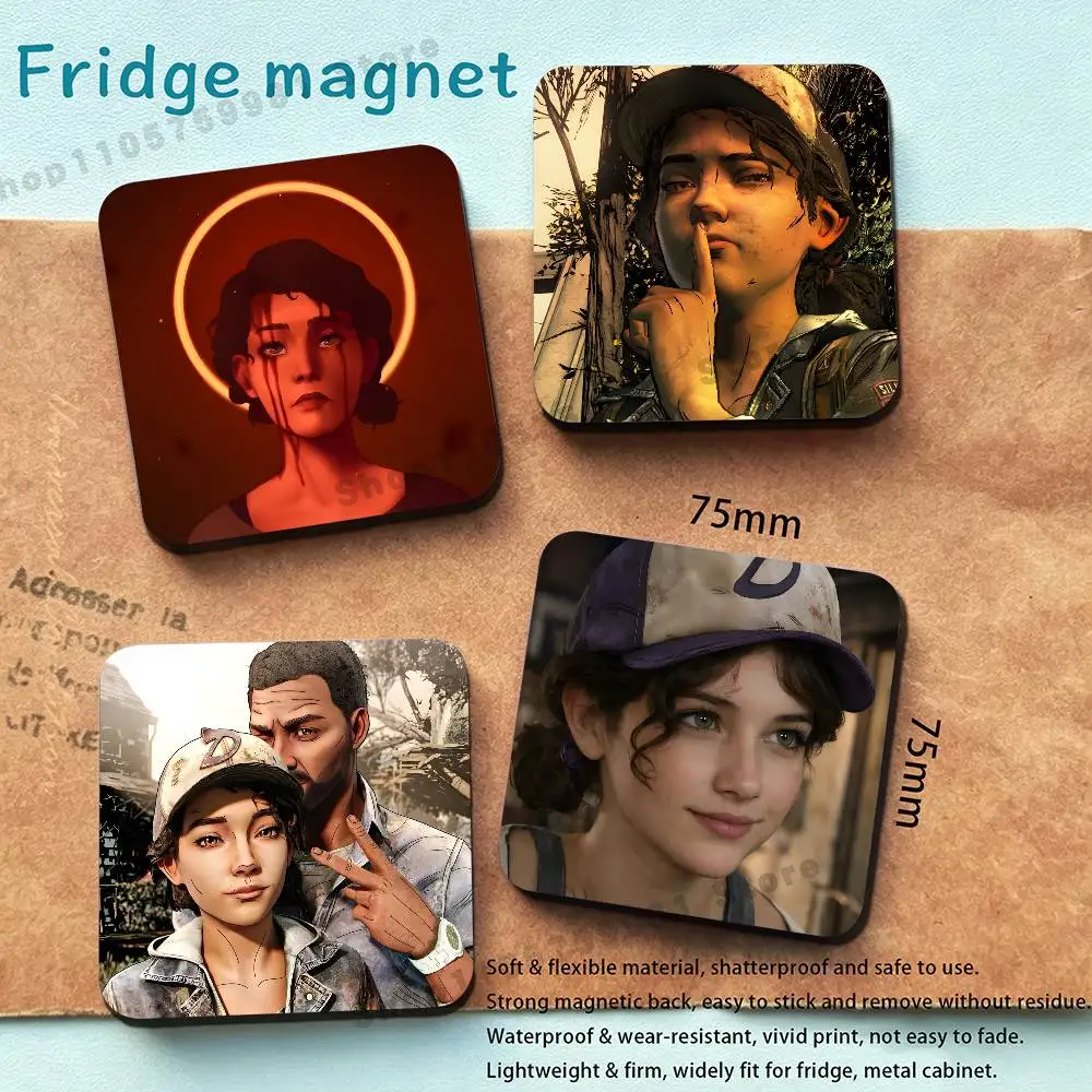 Cartoon C-Clementine TWD Magnet Refrigerator Fridge Sticker for Home Decor DIY Wall Decor