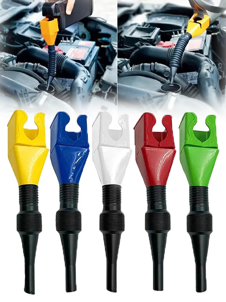 

Plastic Car Motorcycle Refueling Funnel Gasoline Engine Oil Multi-Function Funnel Portable Hose Funnel Accesorios Para Vehículos