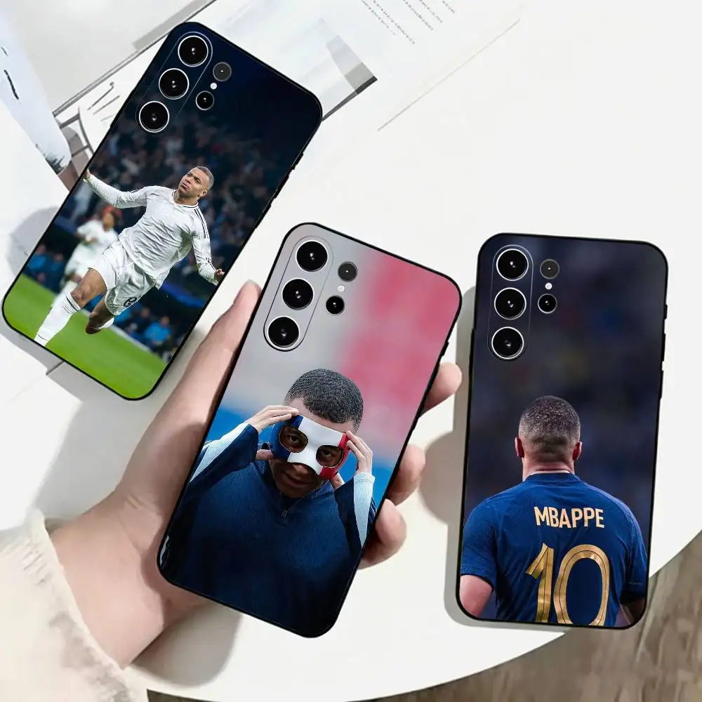 French F-Football Mbappe  Phone Case For Samsung S26,S25,S24,S23,S22,S21,S30,Ultra,Plus,Fe,Lite,Note,10,Black Cover