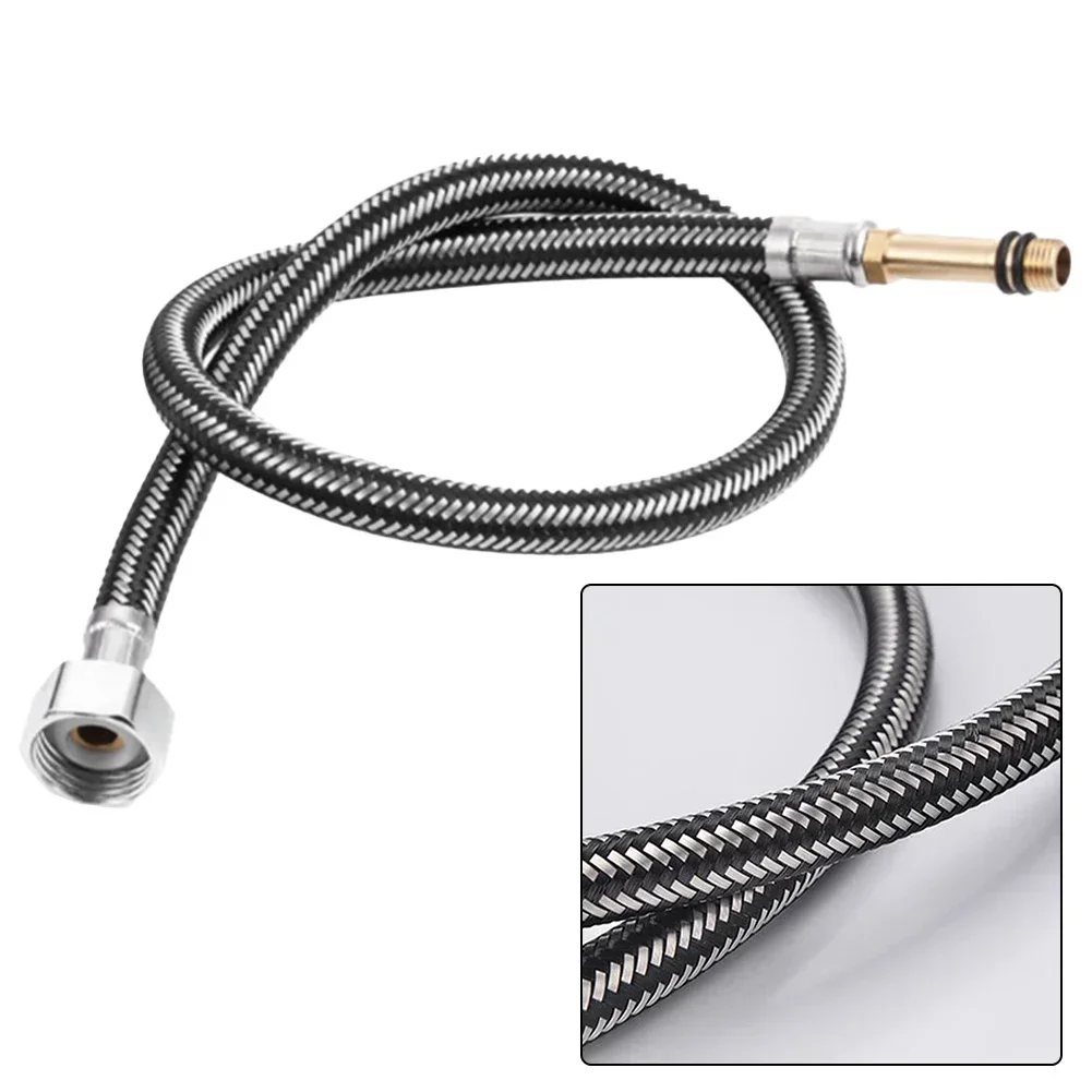 Brightness Connectors Sink Corrosion Flexible Braided Tube Long Lasting Nylon Braided Aluminum Wire Application