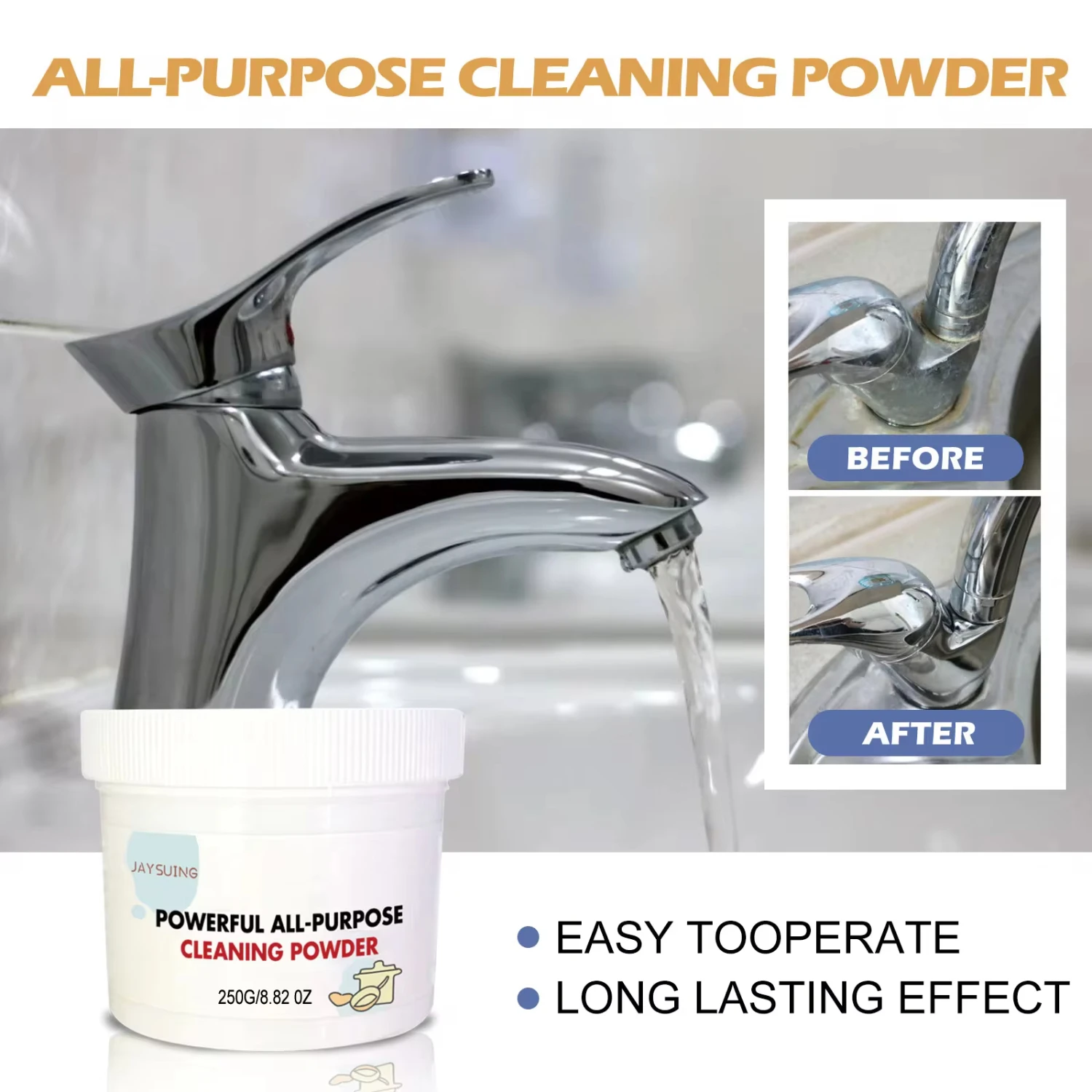 New Powerful -purpose Instant Cleaning Powder Of Heavy Oil Stains Kitchen Foam Rust Remover Multi-Purpose Cleaner Remover