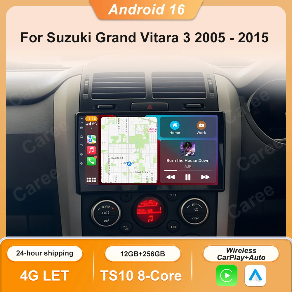 Android For Suzuki Grand Vitara 3 2005 - 2015 Car Radio Multimidia Player Navigation 4G Carplay Car GPS Intelligent Systems WIFI