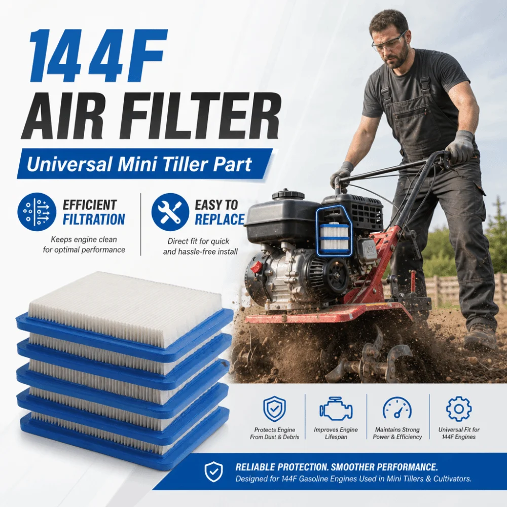 5pcs Pleated Paper Lawn Mower Air Filter O20 20 Square Gas Mower Air Filter Pre Filter Element Replacement for Craftsman 3364