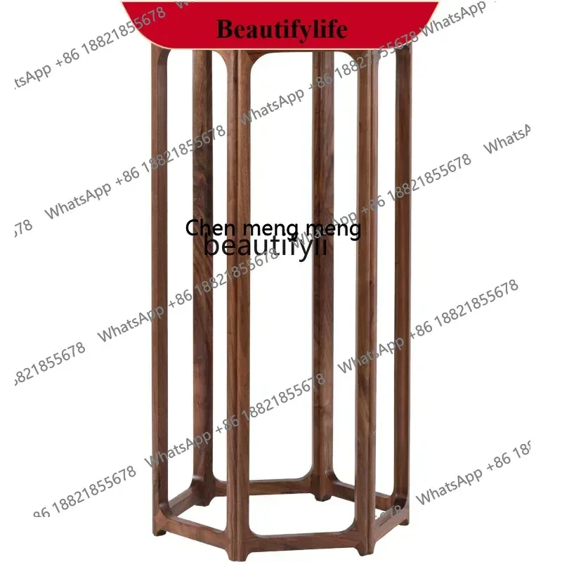 

X ss 8617New Chinese-style solid wood indoor flower stand, living room floor rack, balcony flower pot stand, put rack into the
