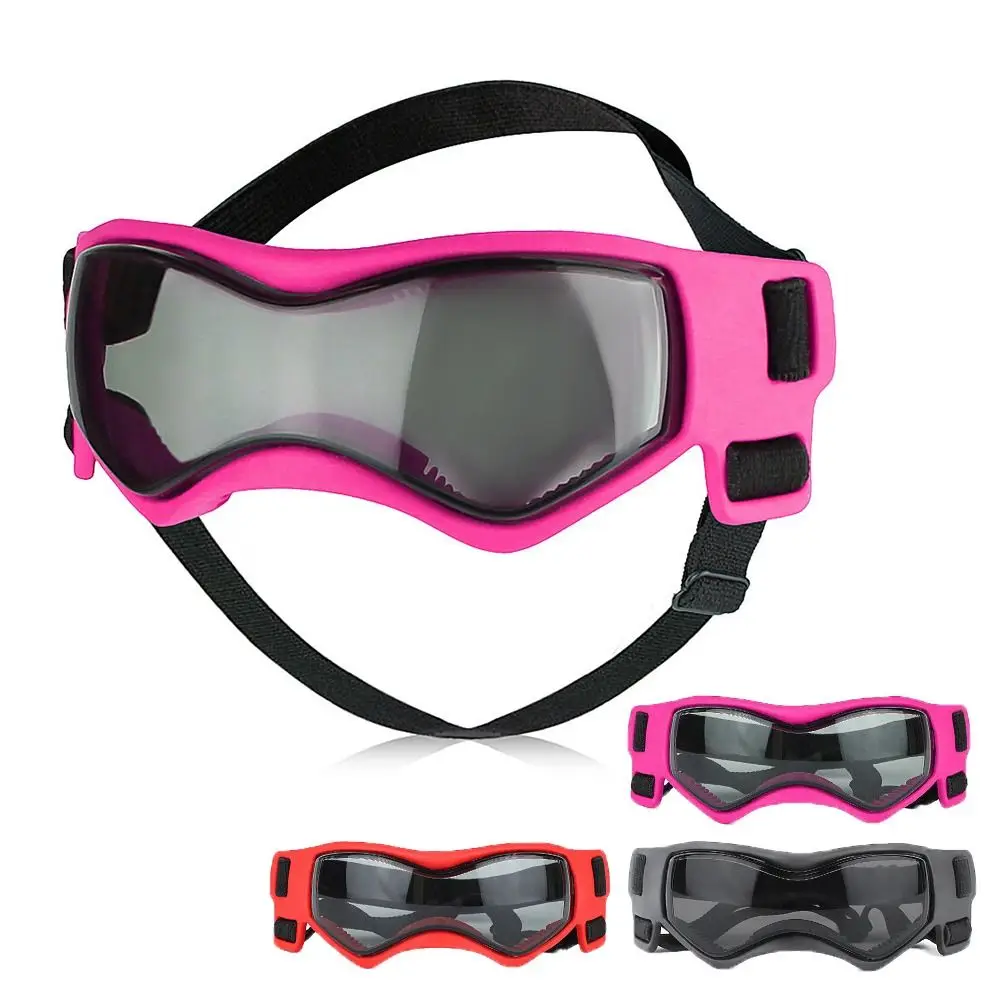Cool Silicon+PC+Nylon Pet Goggles Anti UV Windproof Rope Cat Dog Cool Glasses Adjustable Pet Photo Props Pet Sunglasses Cat Dog