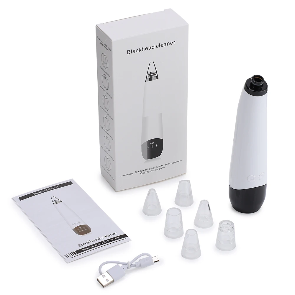 3 Tryby Pracy Odkurzacz do Pór z Funkcją Usuwania Wągrów, Akumulatorowy Czyścik do Porów Nosa, Urządzenie do Pielęgnacji Skóry do Głębokiego Oczyszczania
