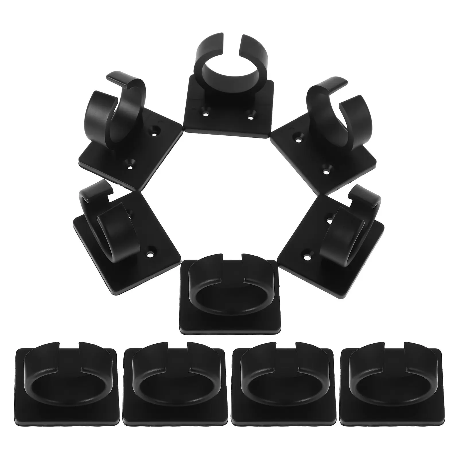 10Pcs Microphone Wall Clip Holder Adjustable Desktop Mic Stand Universal Organizer for Studio Office Karaoke