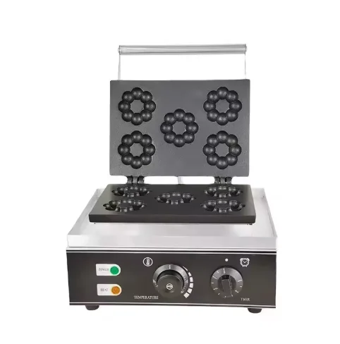 

&* Commercial High Quality Kitchen Plum Flower Shape Waffle Making Machine Electric Flower Shaped Waffle Donuts Baker Baking