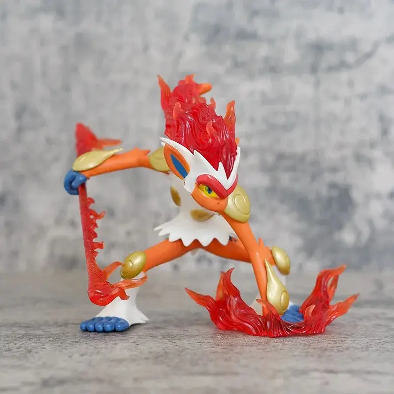 Kawaii Anime Pokemon Infernape Simiabraz Panfer Chimchar PVC Action Figure Game Statue Collectible Ornament Model Kids Toys Doll