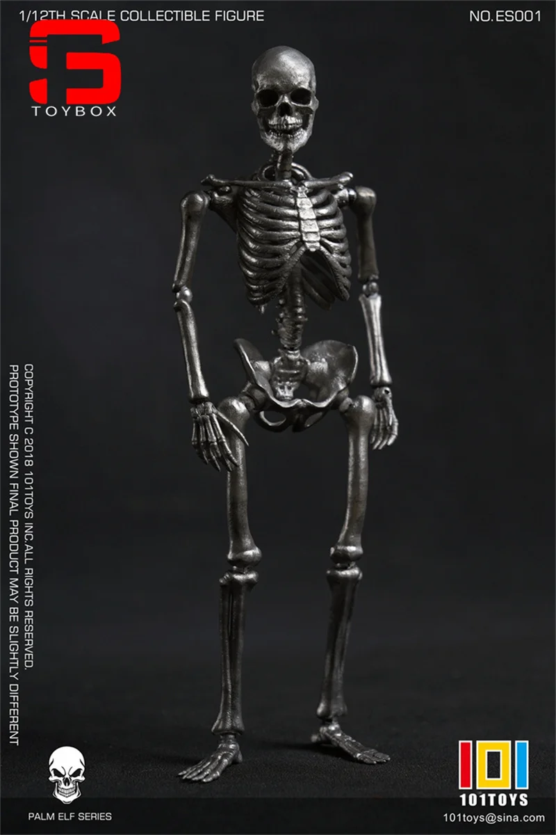 재고 있음 101TOYS ES001 ES002 1/12 스켈레톤 프레임 바디 16.5cm 팜 엘프 시리즈 슈퍼 유연한 남성 입상 모델 바디