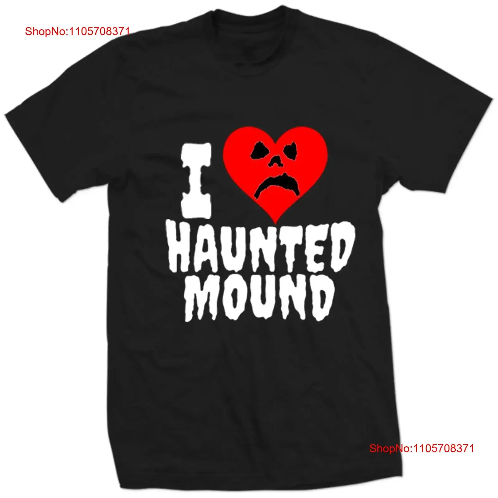 Official Licensed Limited I LOVE HAUNTED MOUND Authentic Rare Heart Frown Face Sad Logo Ghost Mountain Grave House Sematary
