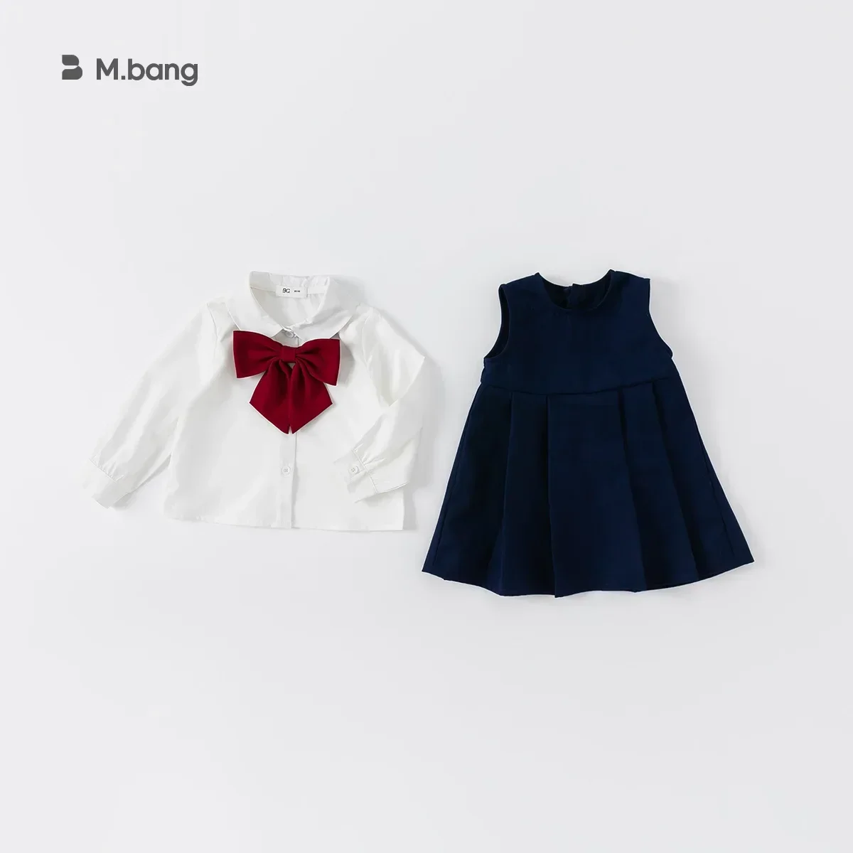 Baby Girl Clothes Suit 2024 New Children Spring Korean Girls Set Dress Academy Style Children Fashion Comfort Two-piece Set