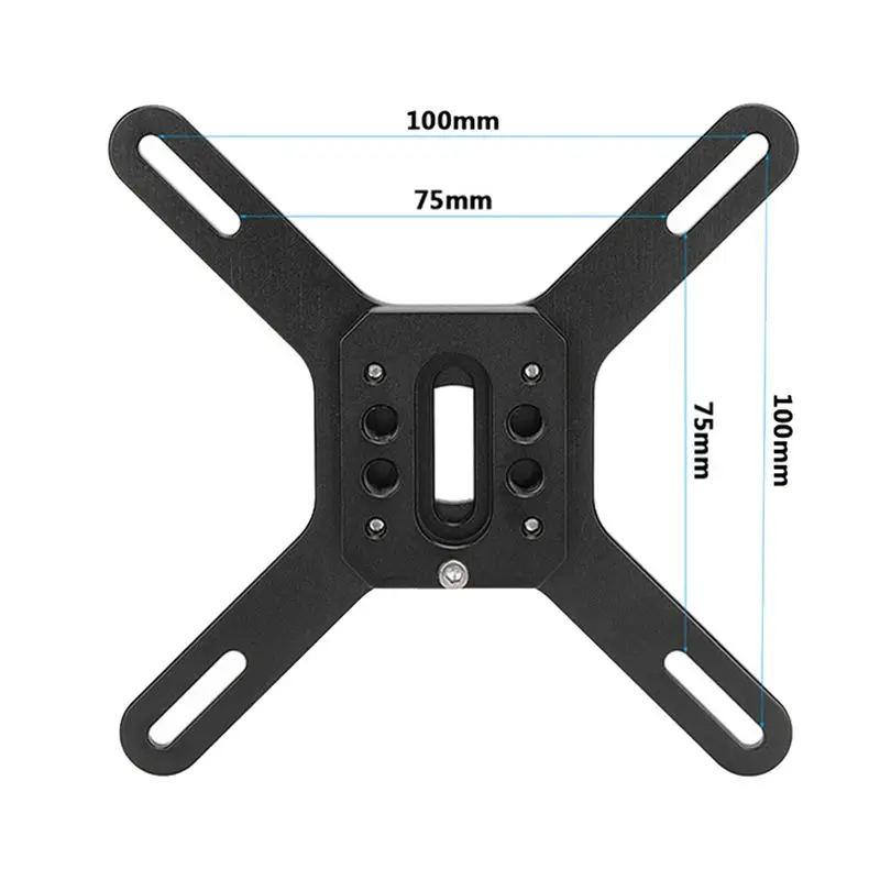 MYdaY- دعامة حامل شاشة قابلة للتعديل مع مشبك متوافق سريع التحرير، حامل VESA يناسب شاشة LCD مقاس 13 إلى 32 بوصة