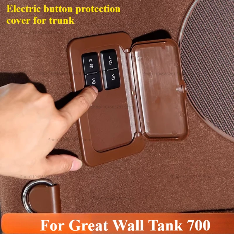 

For Great Wall Tank 700 TANK 700 Trunk Electric Button Protection Cover Modified With Anti-collision Accessories Red