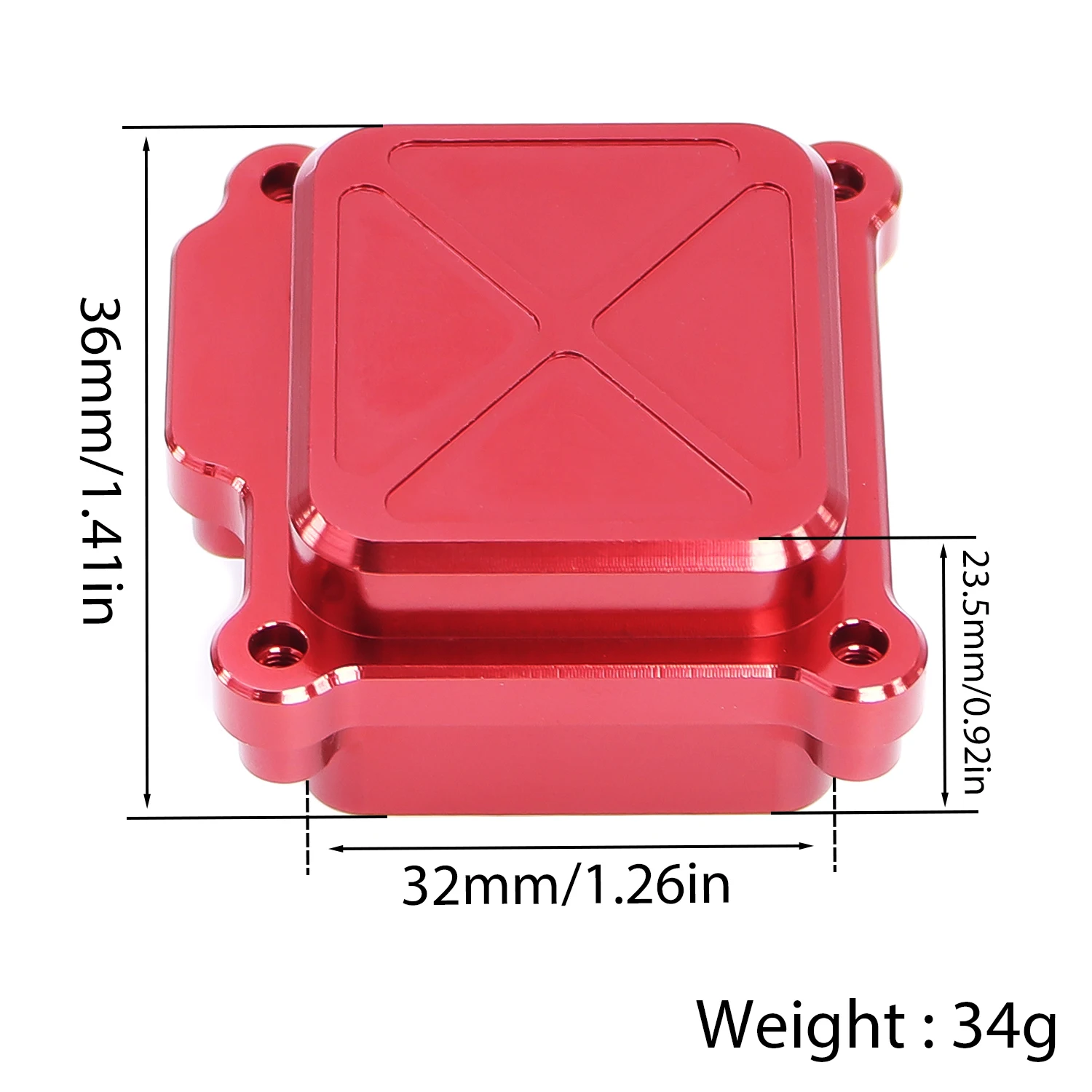 1/14 Receiver Box RC Upgrade Part Aluminum Alloy Sturdy Rc Receiver Box For MJX 14210 14209 RC Car Part RC Car Accessories Black