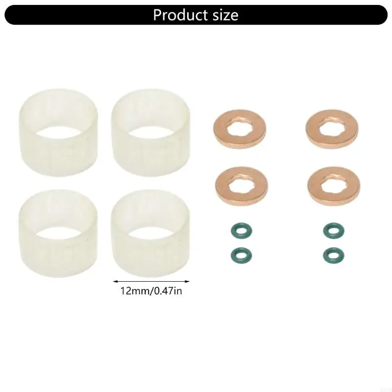 G5AD 12PCS Bộ bảo trì kim phun đảm bảo nhựa phòng chống rò rỉ chỉ kết nối CMAX 1.6