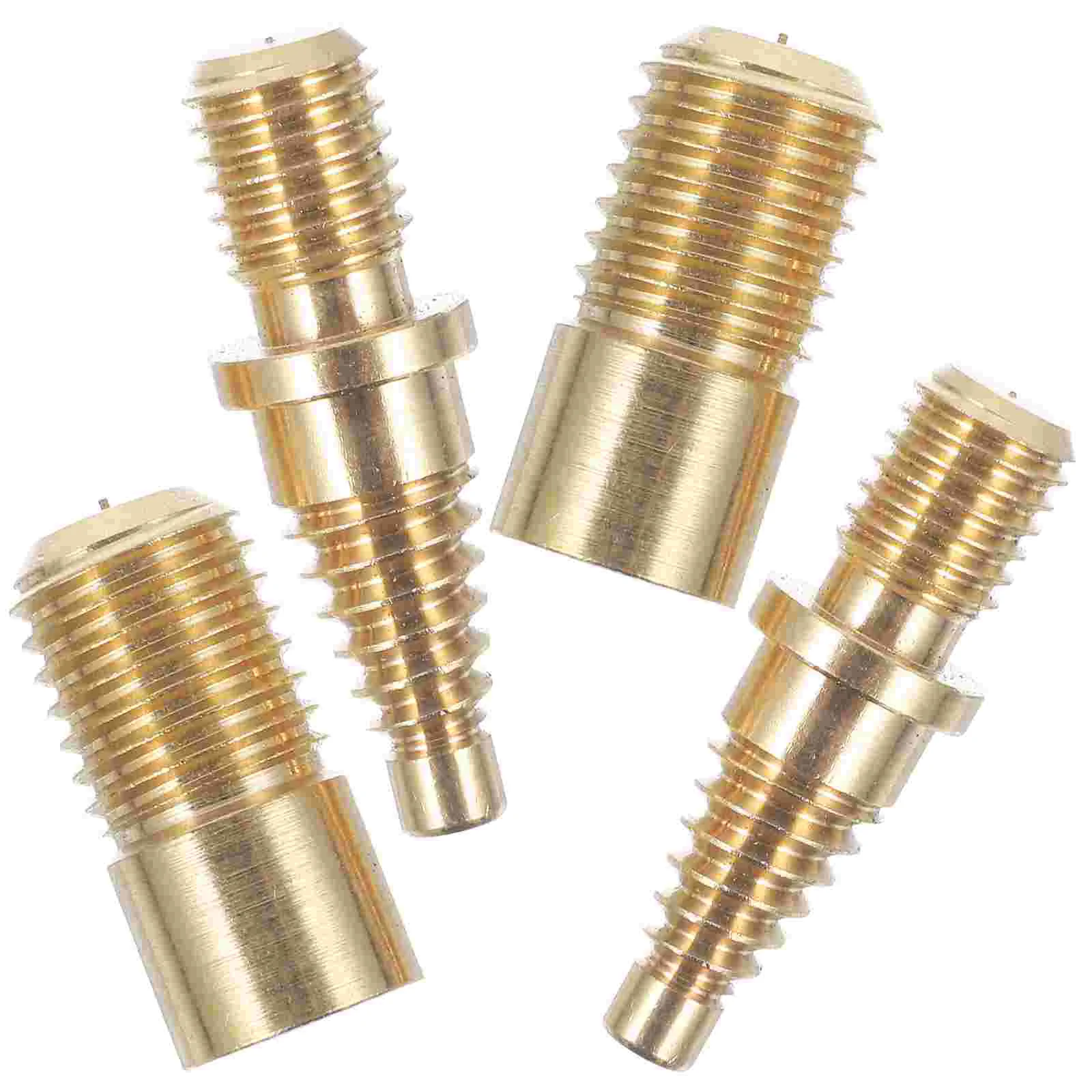 2 Sets Billiard Cue Screws Pool Repairing Tip Embedded Extension Joint Parts Copper