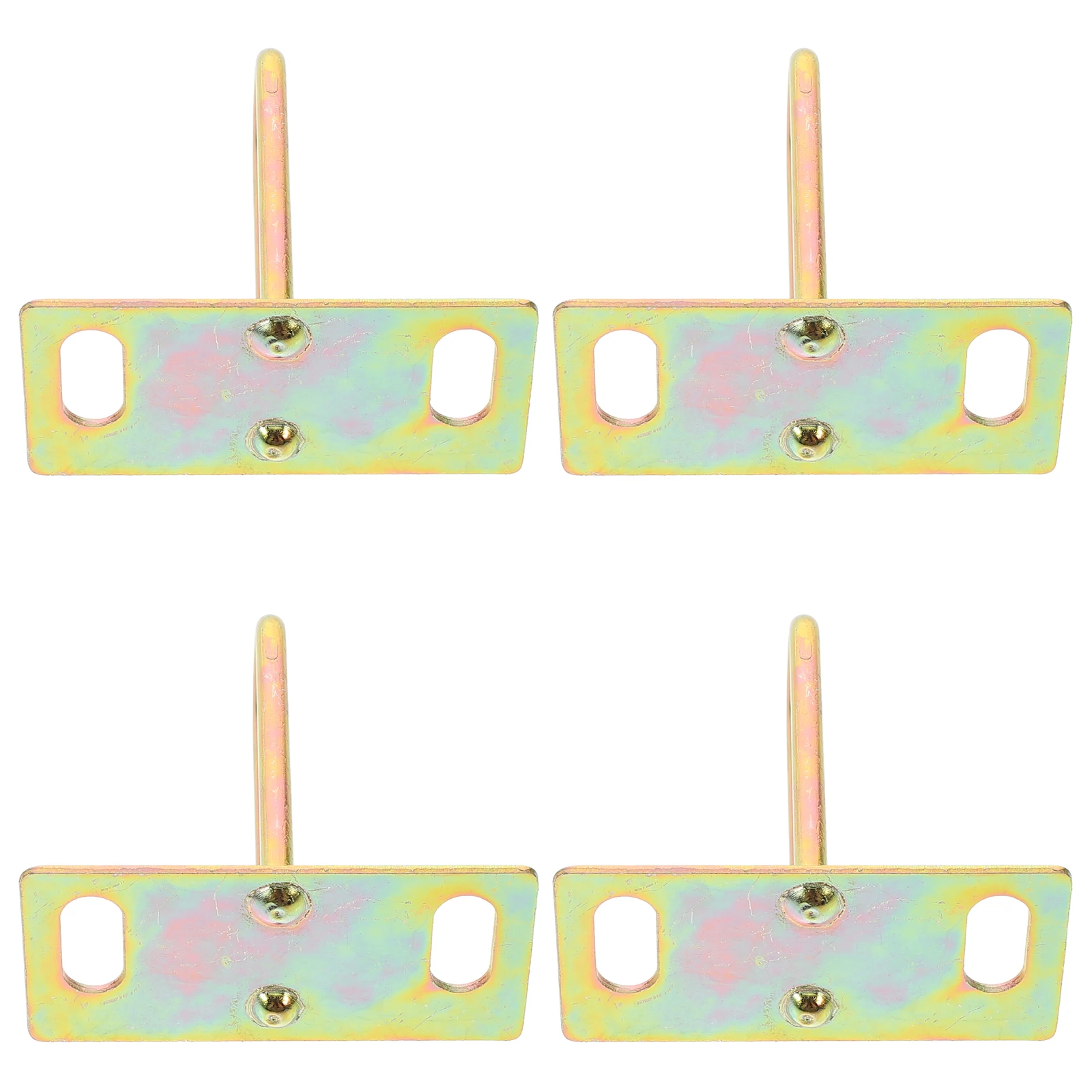 

4 Pcs Electric Vehicle Lock Buckle Bike Saddle Repair Parts Shackle Metal Motorcycle Seat Plate