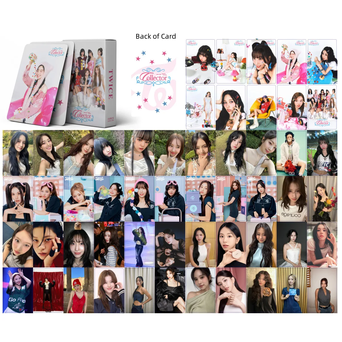 55Pcs/Set Idol New Album Collector 2025 Lomo Cards Photocards NaYeon Mina Sana Chaeyoung Tzuyu Momo Jihyo JungYeon Fans Gift