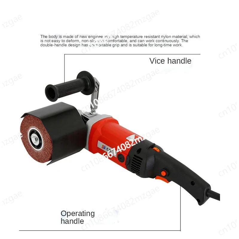 Metal Wood Ceramic Tile Polishing 2200w Burnishing Polishing Machine 3000rpm Industrial Polisher Sander Wire Drawing Machine