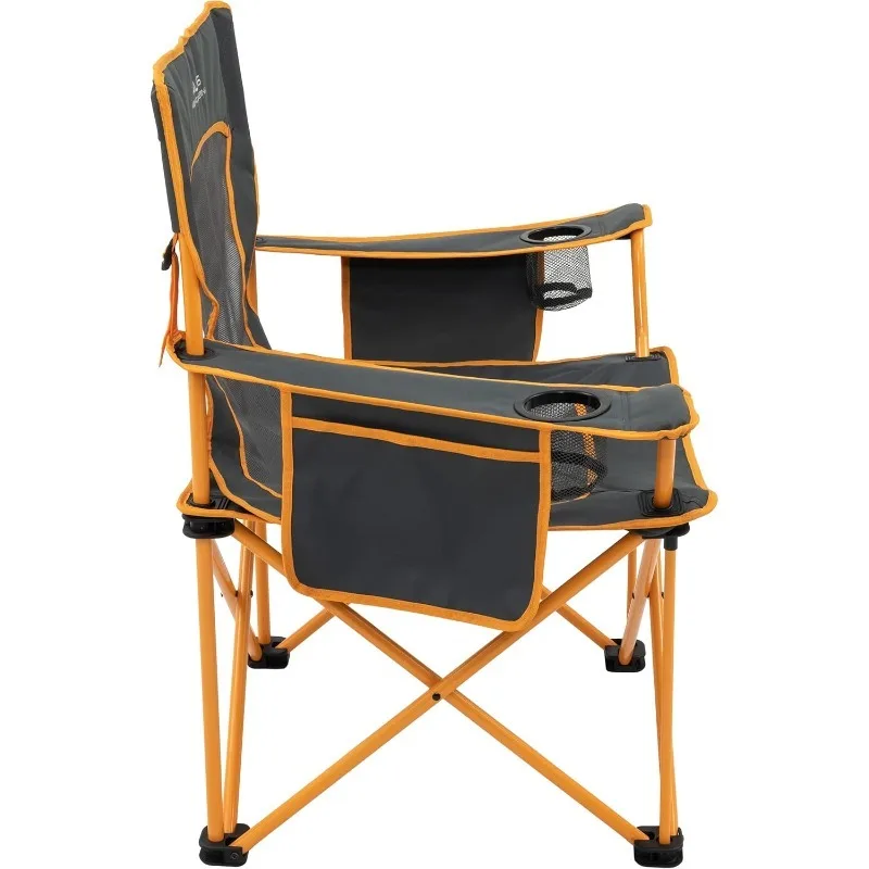 

King Kong Camping Chairs for Adults with Mesh Cup Holders and Pockets, Built Durable and Reliable