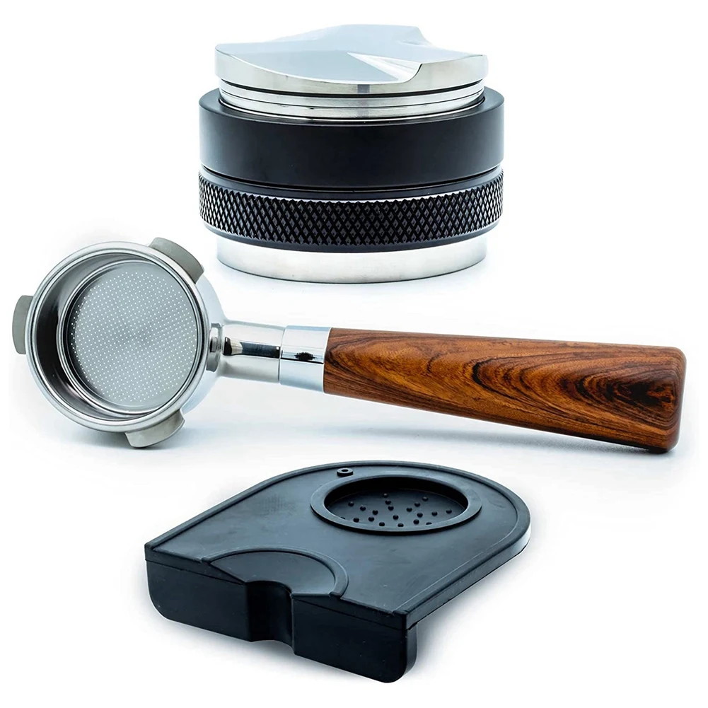 A06R Coffee 54mm Bottomless Portafilter + 53mm Coffee Distributor & Tamper + Tamp Mat for the    Breville Barista Express