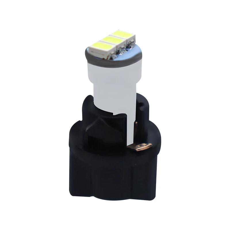 10PCS T5 T6.5 Lamps  Lock Socket diameter3SMD 3 LED Car Board Instrument Panel Bulb Auto Dashboard Warming Indicator Wedge Light