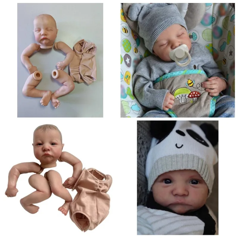 

19inch 48cm Already Painted Reborn Doll Parts Levi with Painted Hair Diy Doll Kit with Cloth Body